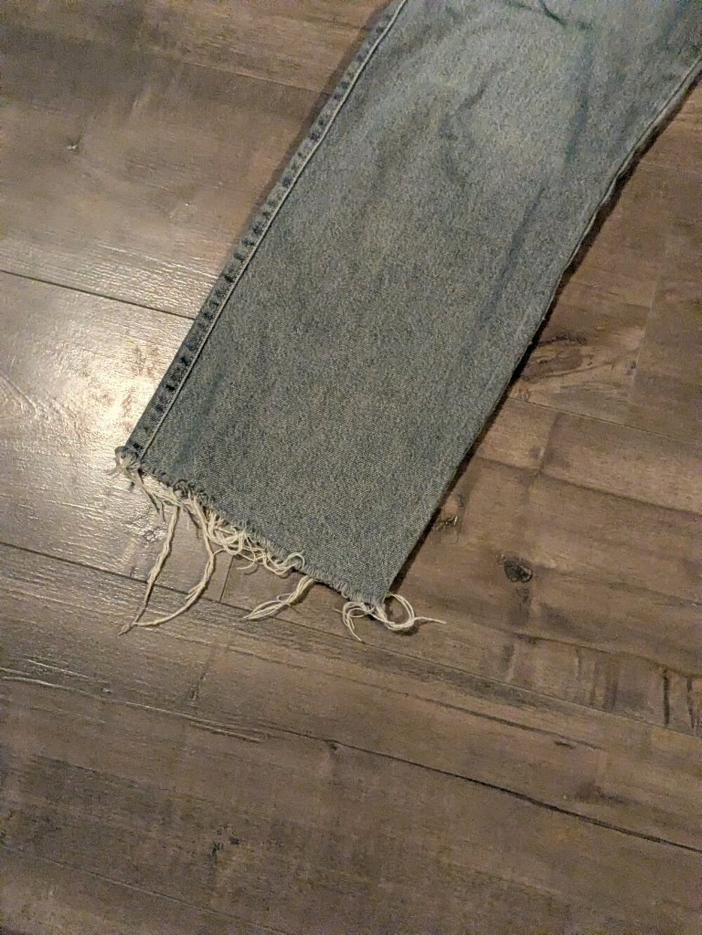 Zara High Rise Wideleg Jeans with Rip - Picture 5 of 16